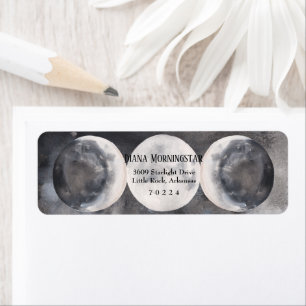 Mystic Boho Triple Moon Wicca Adresse de retour