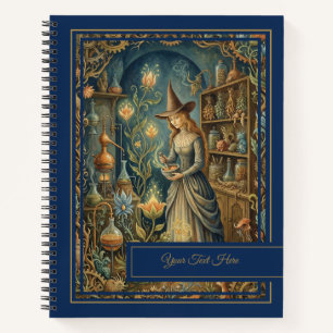 Mystic Botanica Vintage Herbal Witchcraft Grimoire Notebook