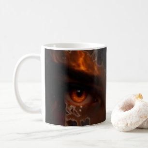 Mystic Burning Eye Dark Fantasy Aesthetic Mug
