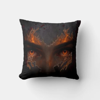 Mystic Burning Eye Dark Fantasy Aesthetic Throw Pi Pillow