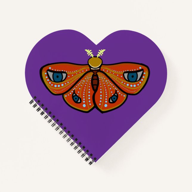 Mystic Butterfly with Eyes Notebook (Front)