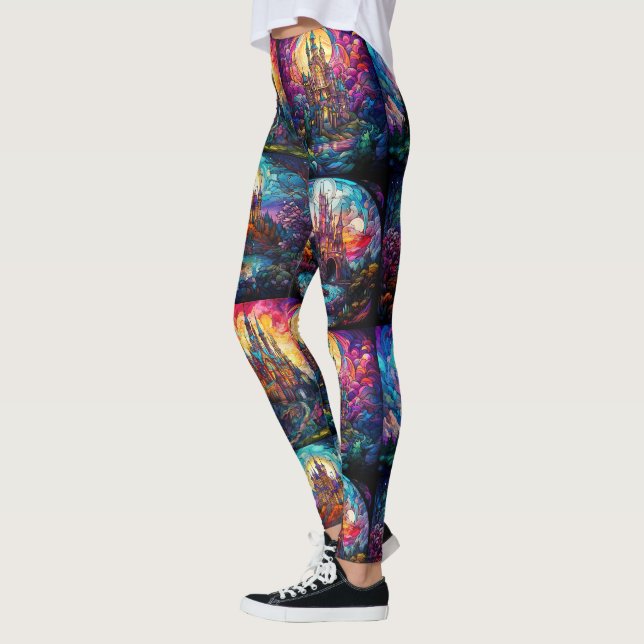 Mystic Castle leggings - Pretty (Left)
