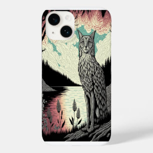 Mystic Cat Psychedelic Phone Case   Witchy