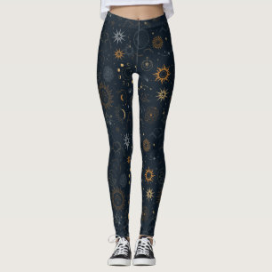 Mystic Celestial Pattern Leggings