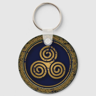 MYSTIC CELTIC SWIRLS CIRCLE KEYCHAIN