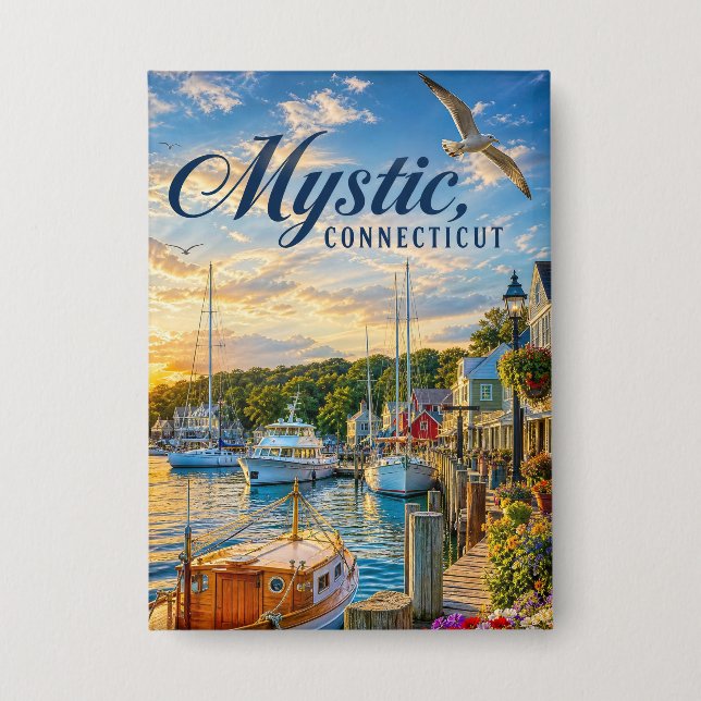 Mystic, Connecticut Harbour Sunset (Front)