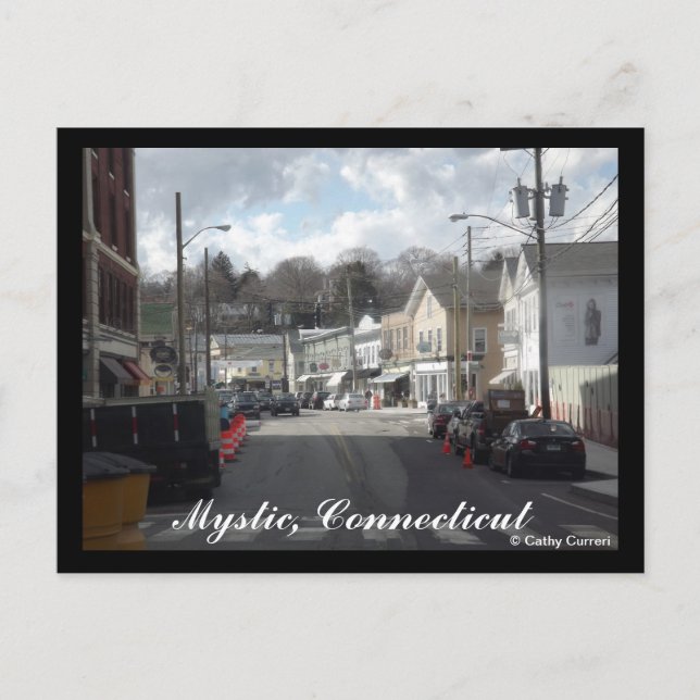 Mystic, Connecticut Postcard (Front)