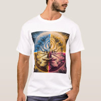 Mystic Cosmic Deity Mandala T‑Shirt | Psychedelic 