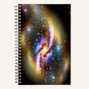 Mystic Cosmos Sky Bright Sky Universe Sky Galactic Notebook