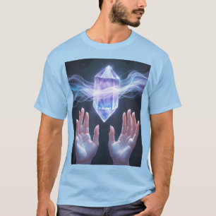Mystic Crystal Energy T-Shirt – Spiritual & Sci-Fi
