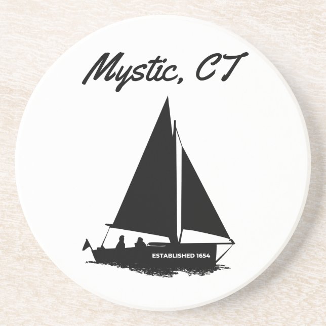 Mystic CT Coaster (Front)