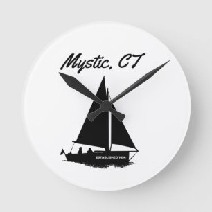 Mystic CT Round Clock