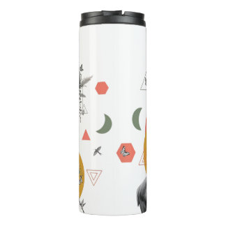 Mystic Deer Collage Thermal Tumbler