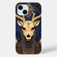 Mystic Deer Stag with Antler Witchy Dark Academia