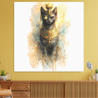 Mystic Egyptian Cat Ancient Inspired Artistic 