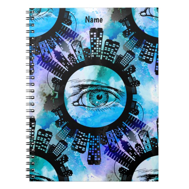 Mystic Elegance in Urban Contemporary Style Notebook (Front)