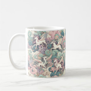 Mystic Elegance: Pastel Kirin Whispers Coffee Mug