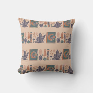 Mystic Elements Pattern Throw Pillow