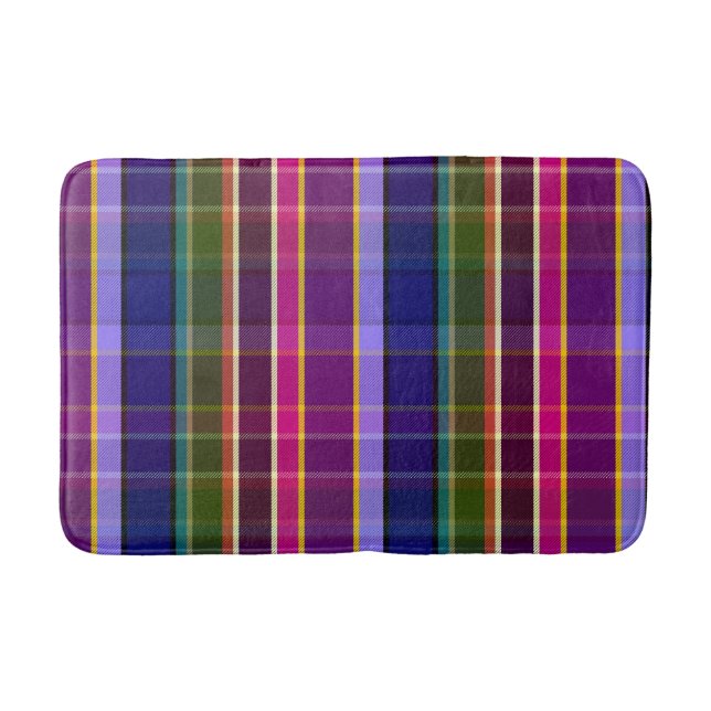 Mystic Elements Plaid MM Bath Mat (Front)