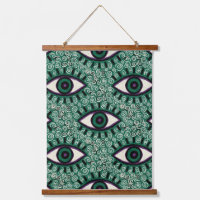 "Mystic Emerald Eyes" - Psychedelic Swirl Seamless