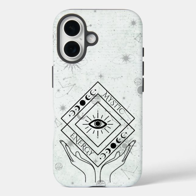Mystic Energy Minimalist – Esoteric Boho Celestial Case-Mate iPhone Case (Back)
