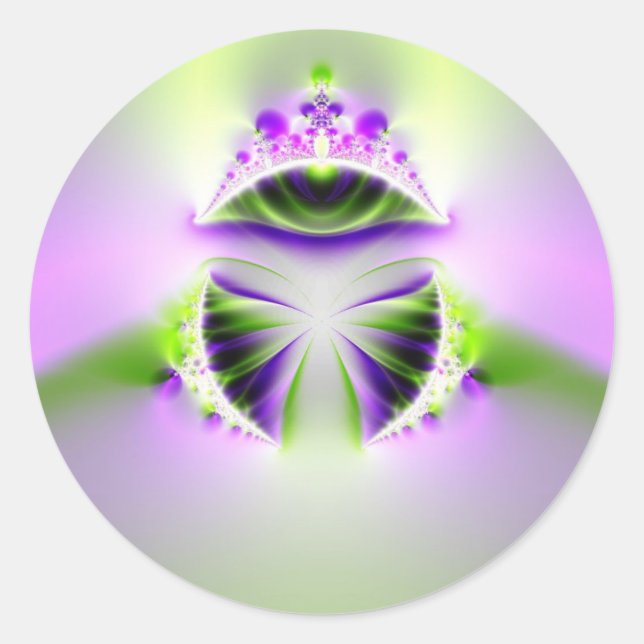 mystic eye classic round sticker (Front)