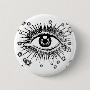 Mystic Eye Sees All 2 Inch Round Button