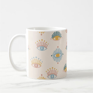 Mystic eyes seamless pattern,mystical background,m coffee mug