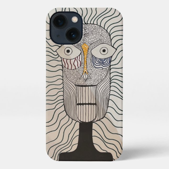 Mystic Face Design – Artistic iPhone Cover (Back)