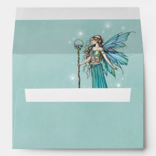 Mystic Fairy Teal Envelopes