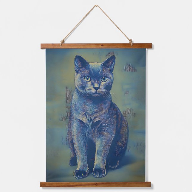 Mystic Feline  Hanging Tapestry (Front)