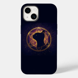 Mystic Feline Within the Sacred Circle Case-Mate iPhone 14 Case