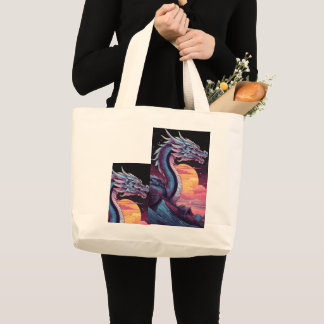 Mystic Flames Large Tote Bag