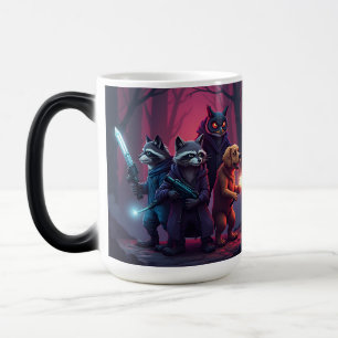 Mystic Forest Animal Warrior Art Magic Mug