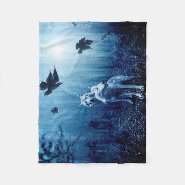Mystic Forest Fleece Blanket (Front)
