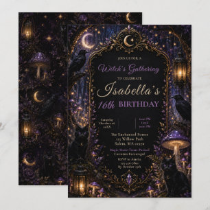 Mystic Forest Halloween Party Invitation
