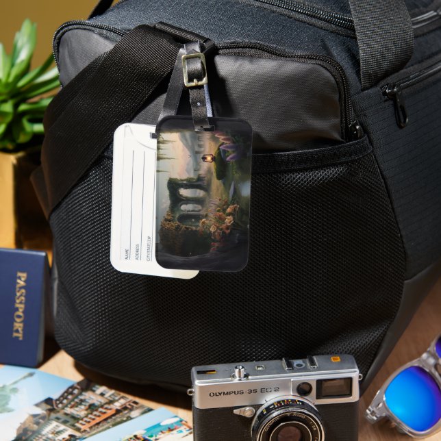 Mystic Forest Luggage Tag (Front & Back)
