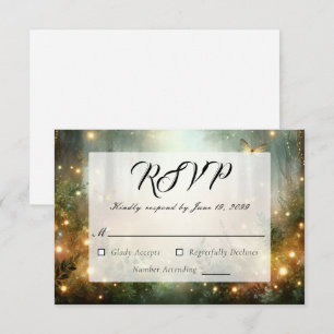 Mystic Forest Meadow Magic RSVP Card