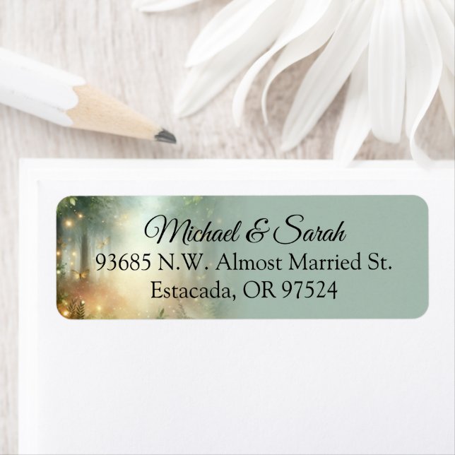 Mystic Forest Meadow Magic Sage Return Address (Insitu)