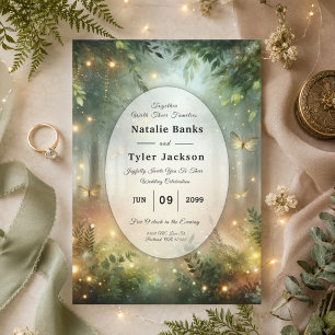 Mystic Forest Meadow Magic Wedding Invitation