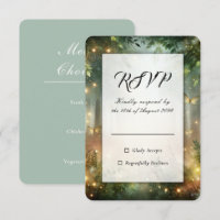 Mystic Forest Meadow Magic Wedding RSVP