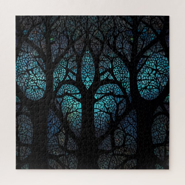 Mystic Forest Mosaic Jigsaw Puzzle (Vertical)