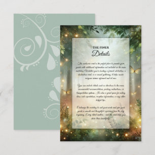 Mystic Forrest Meadow Magic Enclosure Card