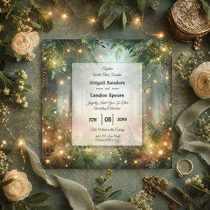 Mystic Forrest Meadow Magic Invitation