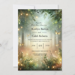Mystic Forrest Meadow Magic Invitation