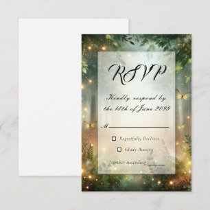 Mystic Forrest Meadow Magic  RSVP Card