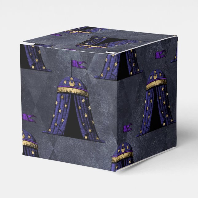 Mystic Fortune Teller Circus Party Favor Box (Front Side)