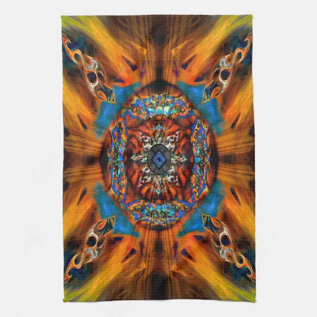 Mystic Fractal Kitchen Towel (Vertical)