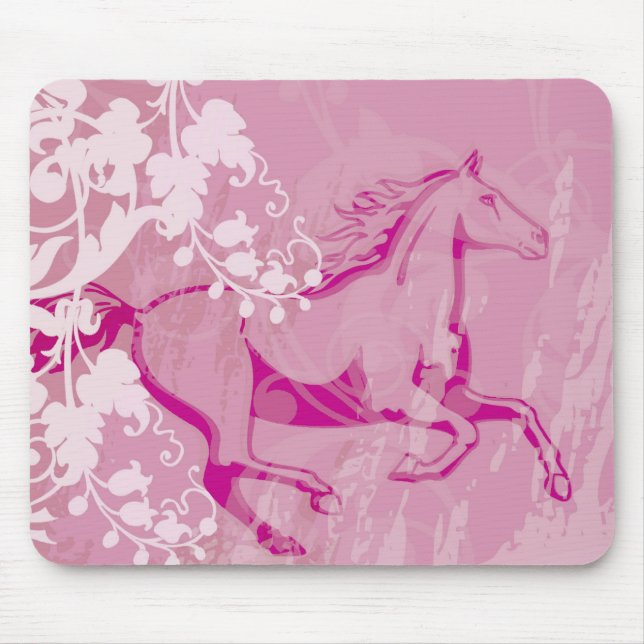 Mystic Garden Horse Mouse Pad (Front)