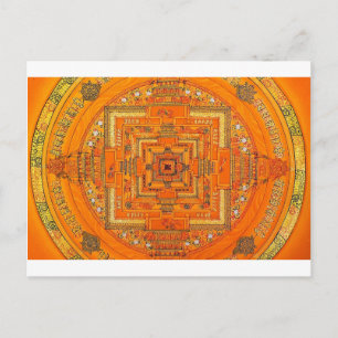 MYSTIC GLOW MANDALA POSTCARD